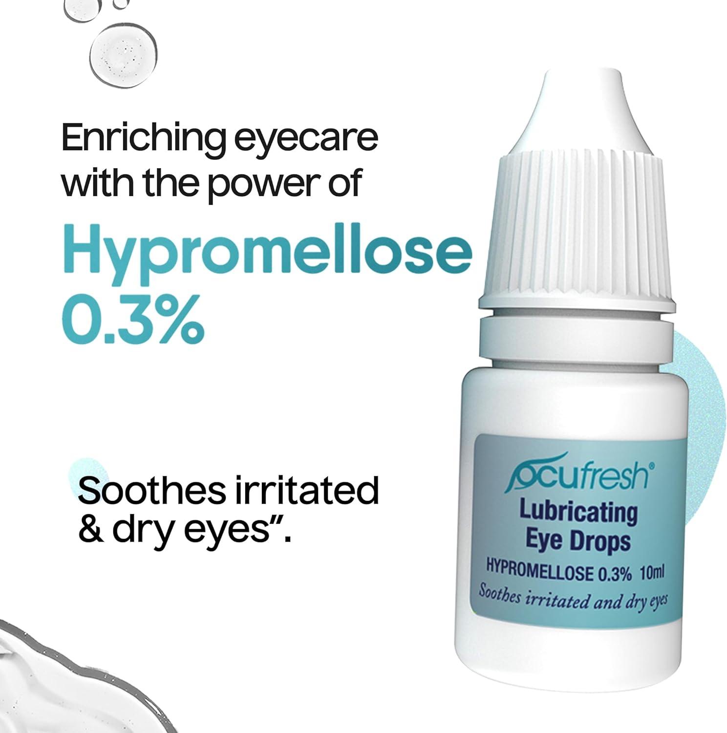 Ocufresh Hypromellose Eye Drops Dry Eye Itchy Eye Drops Treatment to