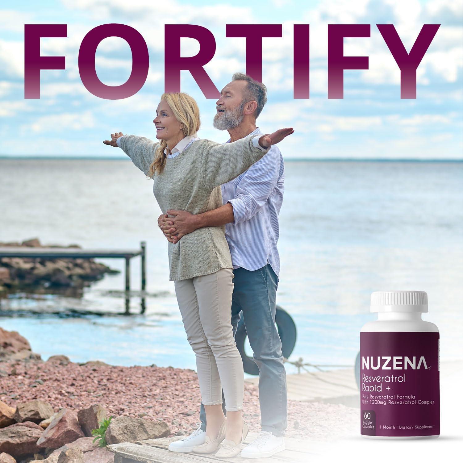 Nuzena 1200mg Resveratrol Supplement Capsules Made in USA Immune