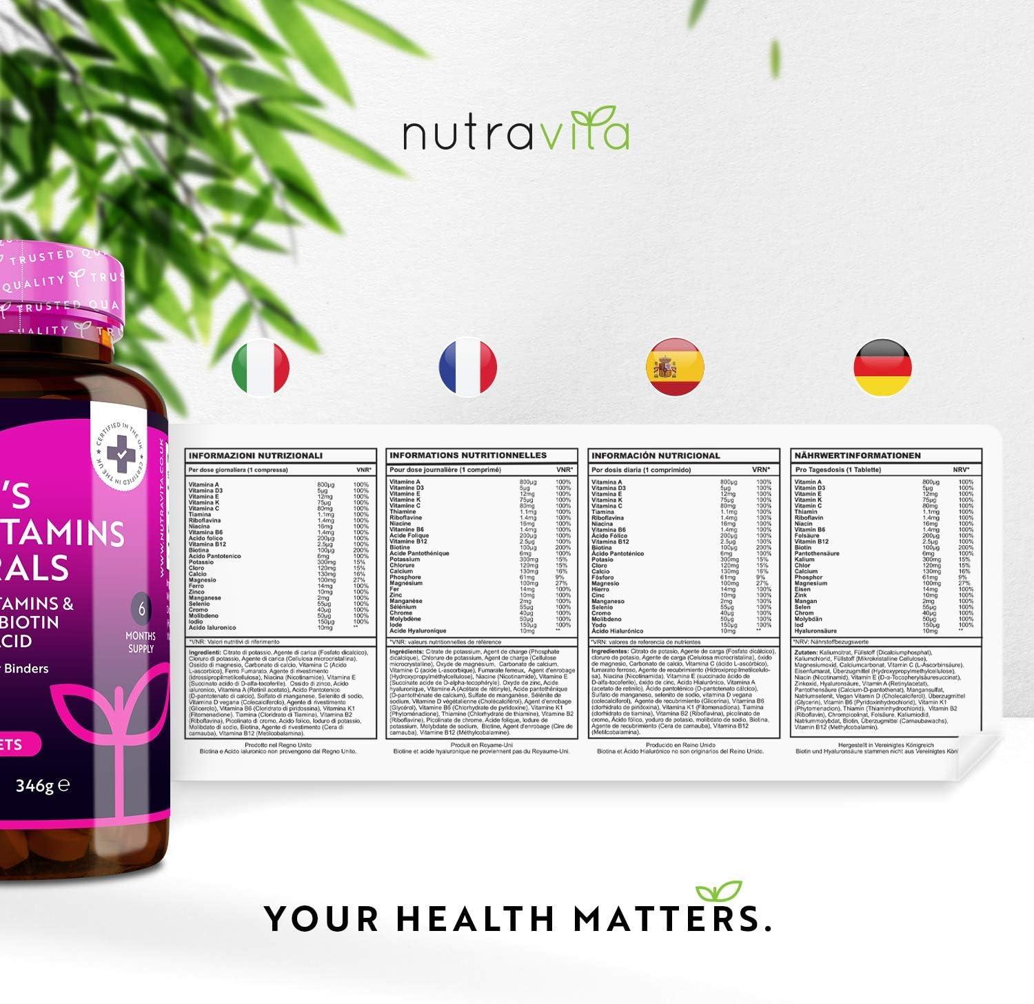 Women's Multivitamins and Minerals 24 Essential Active Vitamins and