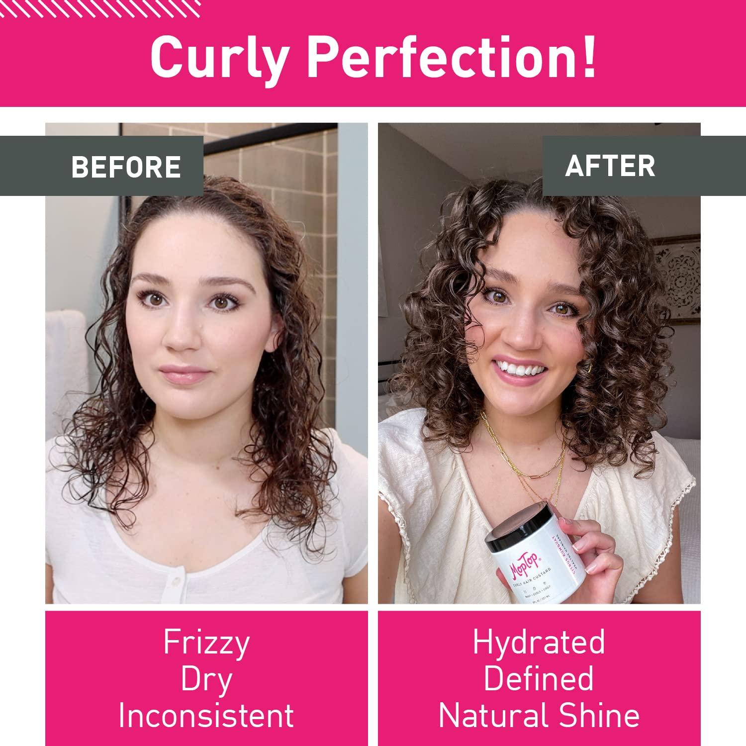 MopTop Curly Hair Gel + Mongongo Oil Curly Hair Bundle for FrizzFree