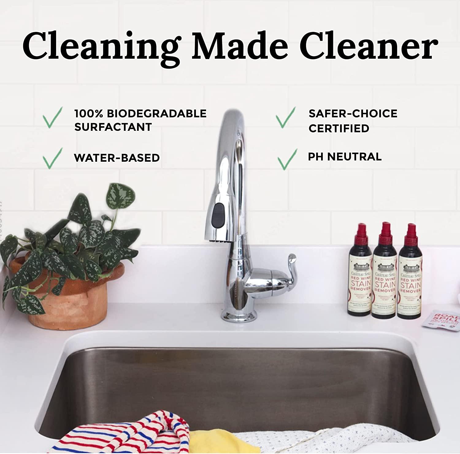 CHATEAU SPILL Red Wine Stain Remover for Clothes 4oz Safe Stain Remover