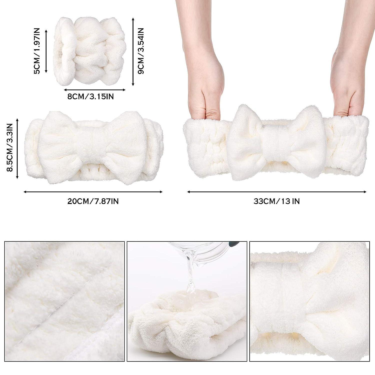 Abeillo 4Pcs Wrist Washband-Face Washing Wristband, Spa Wrist Towel