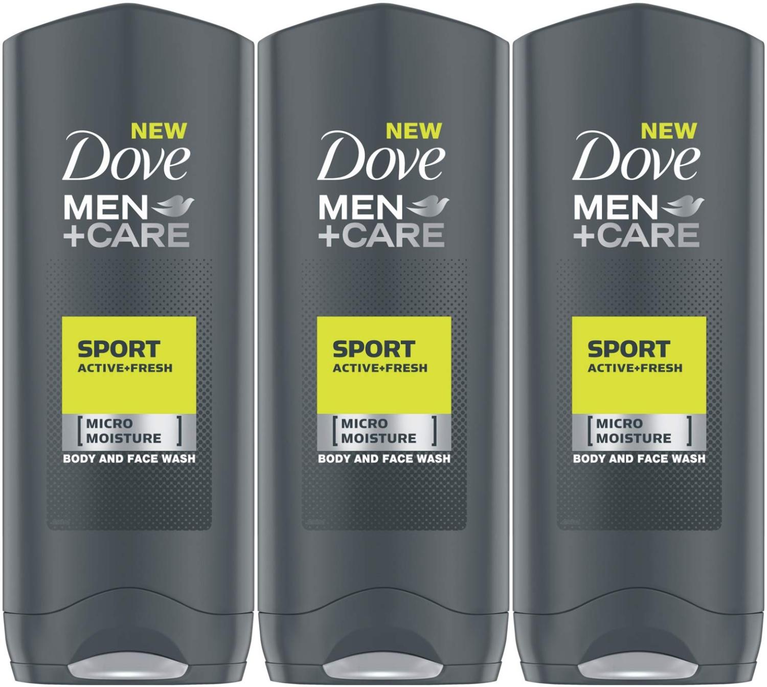 Dove Men+Care Sport Active+Fresh Body Wash, 13.5 Ounce / 400 Ml (Pack
