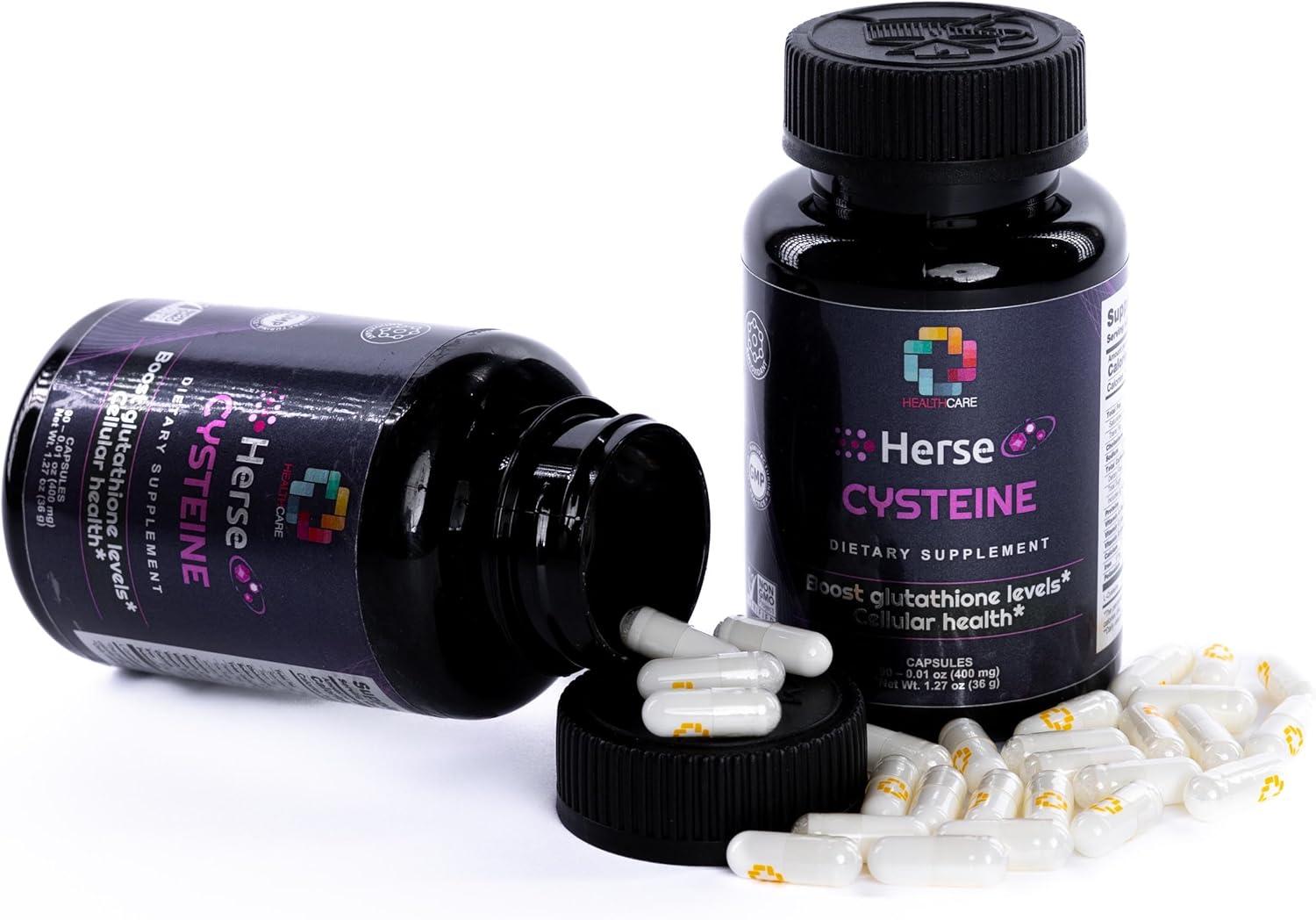 L-Cysteine 400mg - Supports Respiratory Health & Liver Function -  Antioxidant Detox & Non-GMO - 90 Caps - International Shipping Available |  Buy Now with Express International Delivery | GoSupps.com