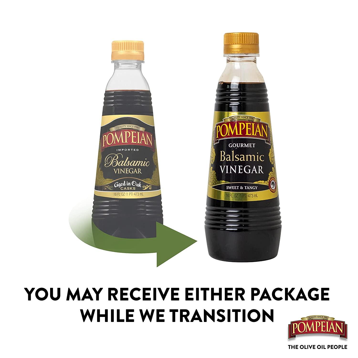 Pompeian Gourmet Balsamic Vinegar, Perfect for Salad Dressings, Sauces