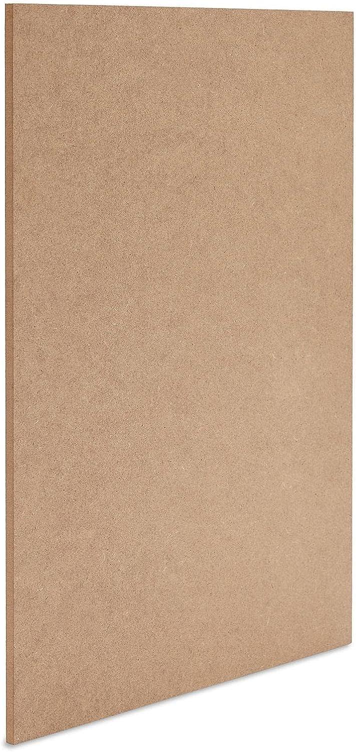 1/4 In MDF Wood Chipboard Sheets for Crafts, Engraving, Painting (11x14 in,  6 Pack) 