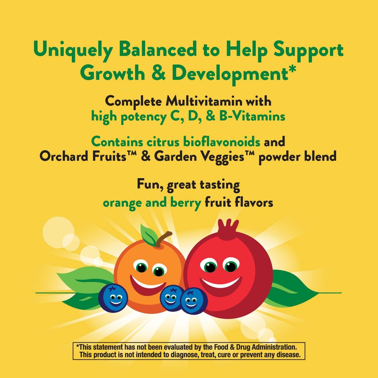 Nature's Way Alive! Kids Chewable Multivitamin Gluten Free, 120