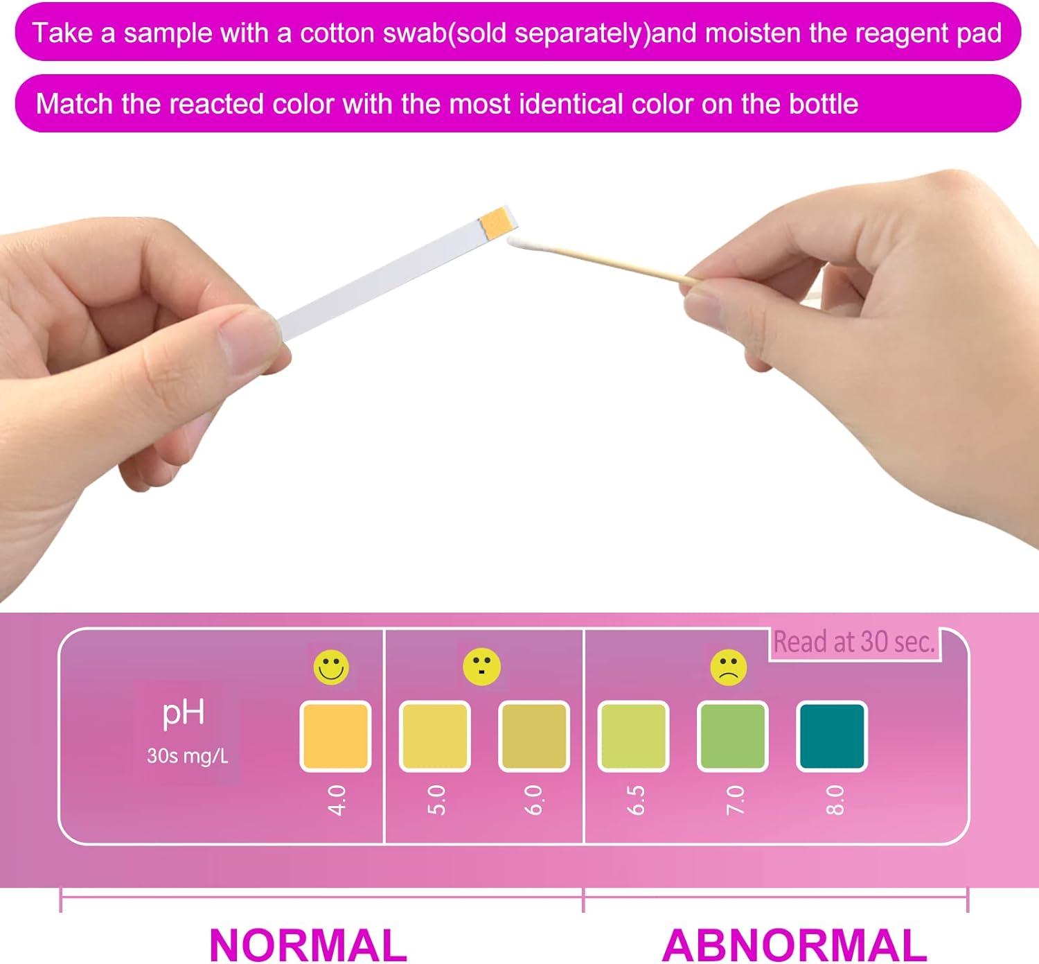 100 Strips Vaginal Health pH Test Strips 4 8 Feminine pH Test Monitor Vaginal Intimate Health