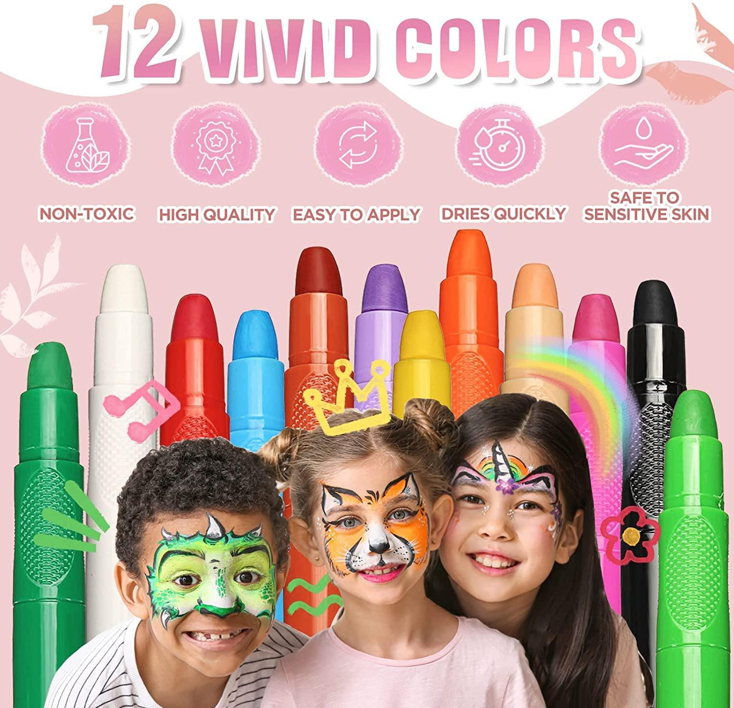 Professional Face Paint kits Sensitive Skin Face Painting set for Kids  Gifts Kit