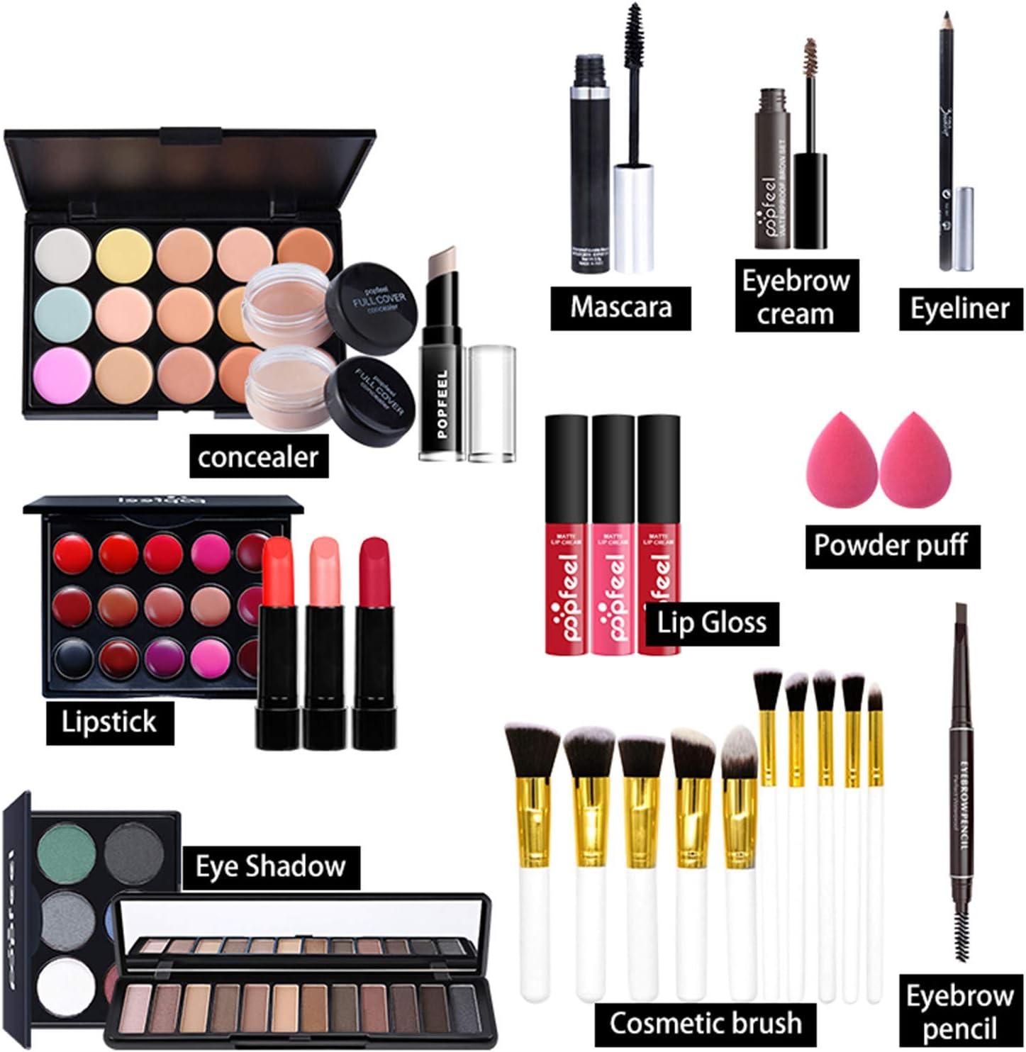 CHSEEA Complete Makeup Gift Set - All-in-One Starter Kit for Teens ...
