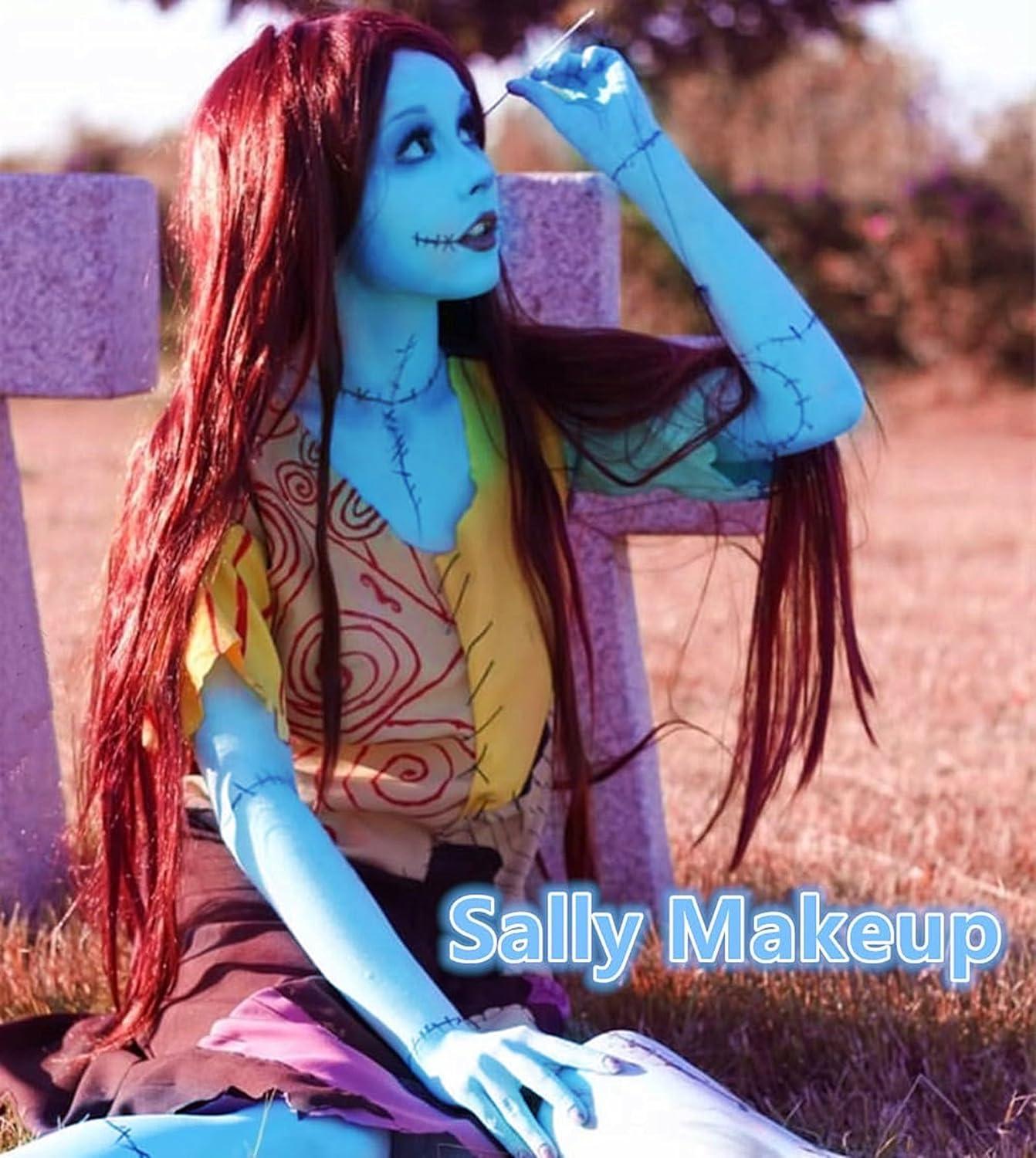 Go Ho Light Blue Face Paint Stick Washable (1.06 Oz) Water Based Pale