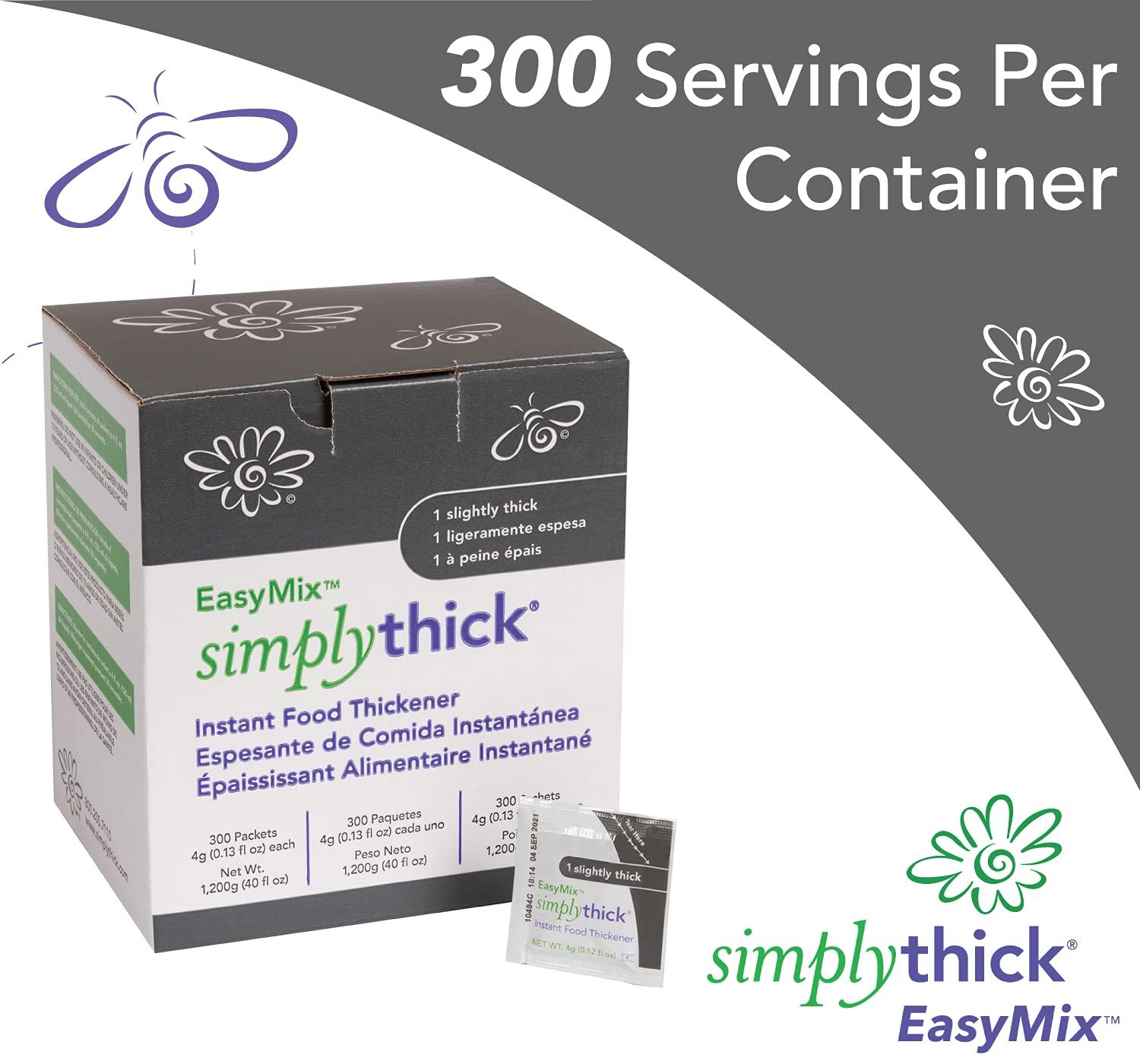 SimplyThick EasyMix 300 Count of 4g Individual Packets Gel Thickener for those with