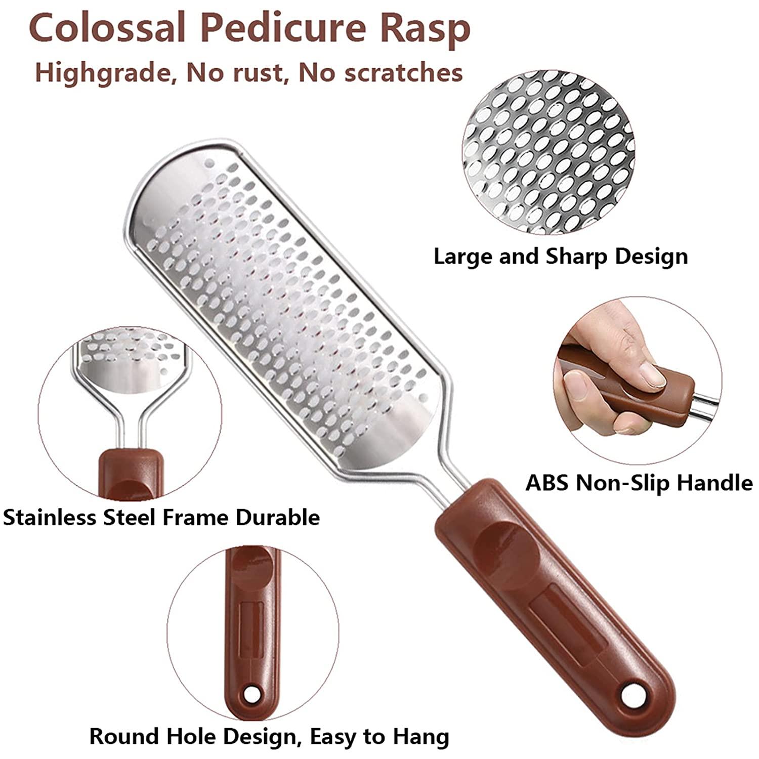 Colossal Foot Rasp Foot File and Callus Remover, Best Foot Care