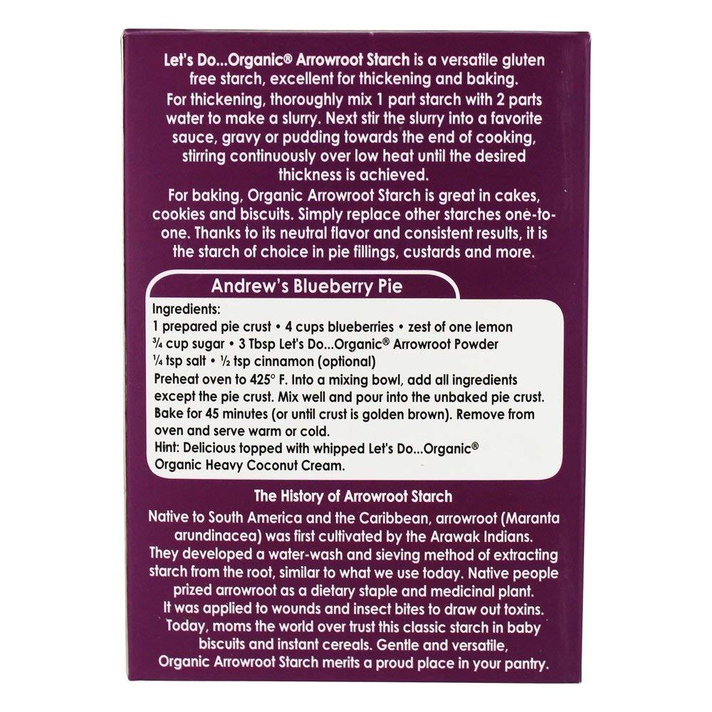 Premium LETS DO Organic Arrowroot Starch 6 OZ Natural Thickening Agent