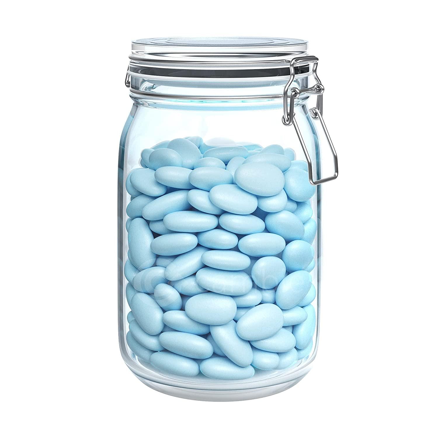 Cambie Jordan Almonds Pastel Blue Candy Almonds in Assorted Colors