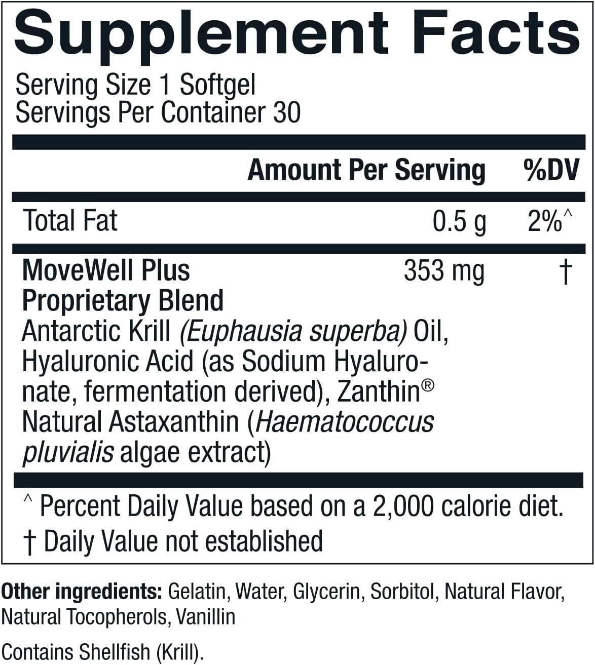 MoveWell Plus Joint Health Supplement with Antarctic Krill Oil