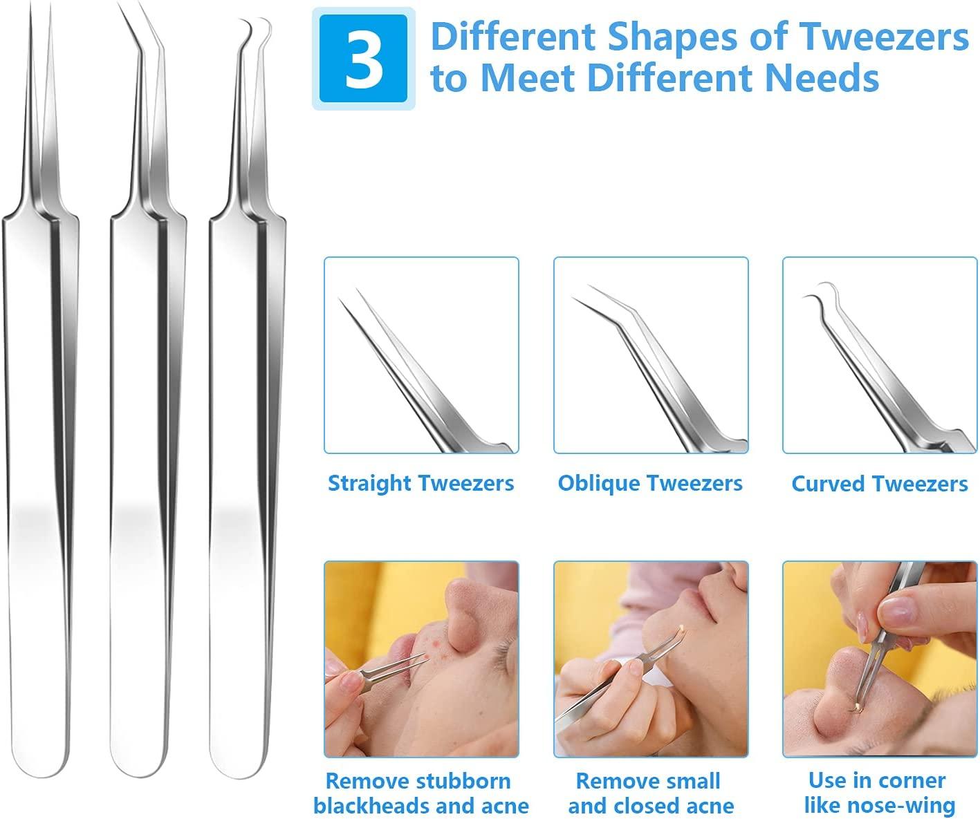 2022 Latest Blackhead Remover Pimple Popper Tool Kit, 20PCS Black Head Extractions Tool