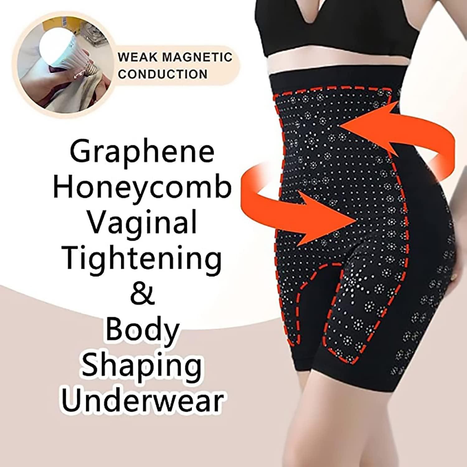 Far Infrared Negative Oxygen Ion Fat Burning Tummy Control & Detox Bodysuit  Graphene Honeycomb Vaginal Tightening and Body Shaping Briefs for Women  skin tone One Size