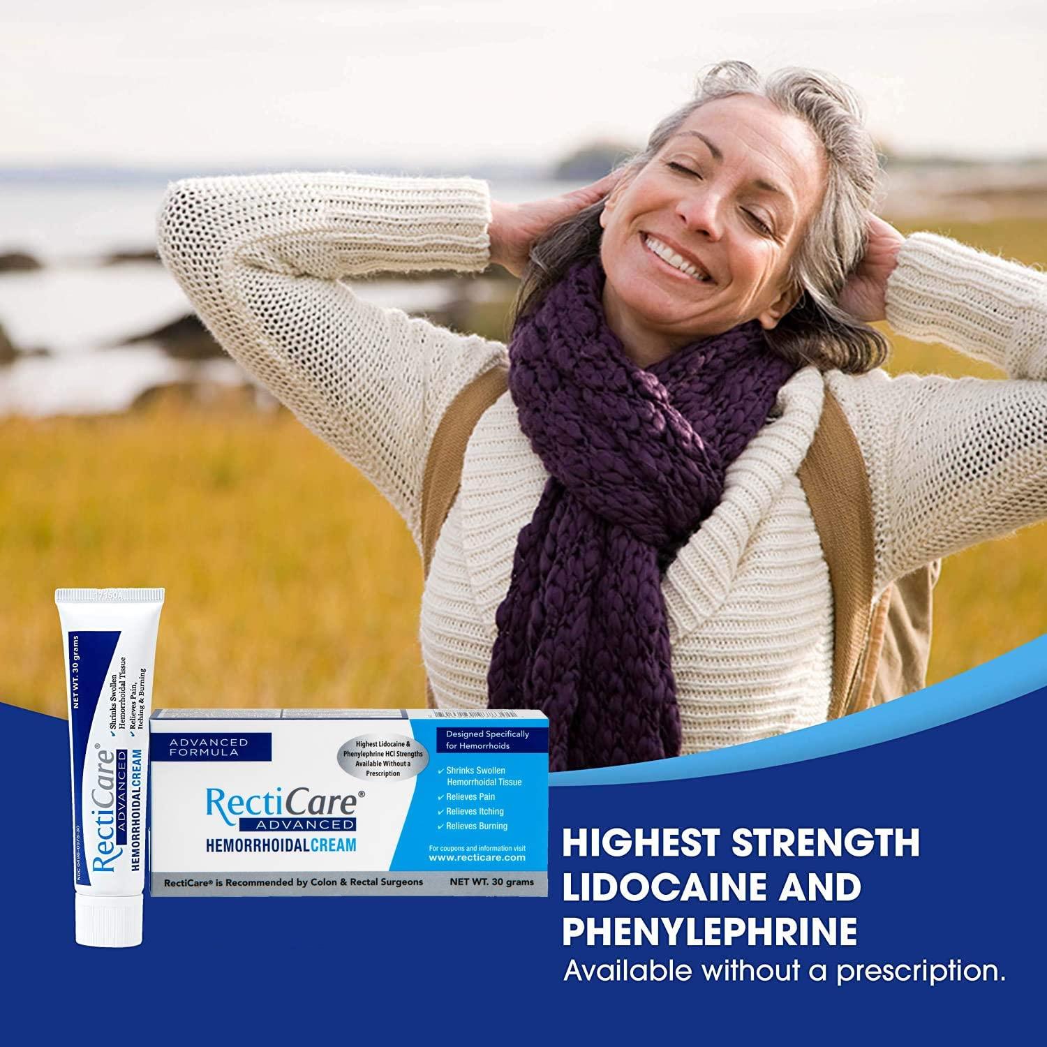 RectiCare Advanced Hemorrhoidal Cream Advanced Treatment to Shrink