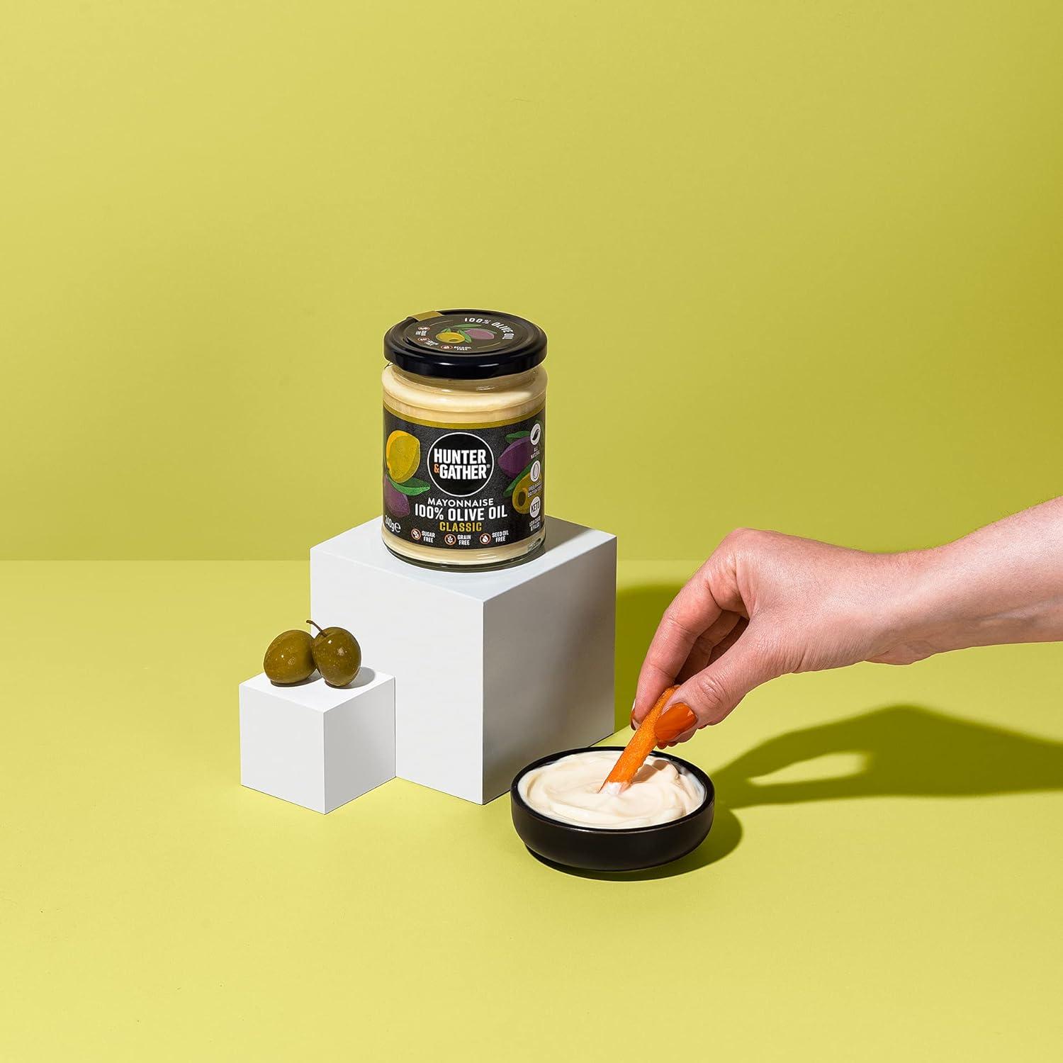 Hunter & Gather Olive Oil Mayonnaise 3 x 250g Made with Olive Oil & British Free Range Egg