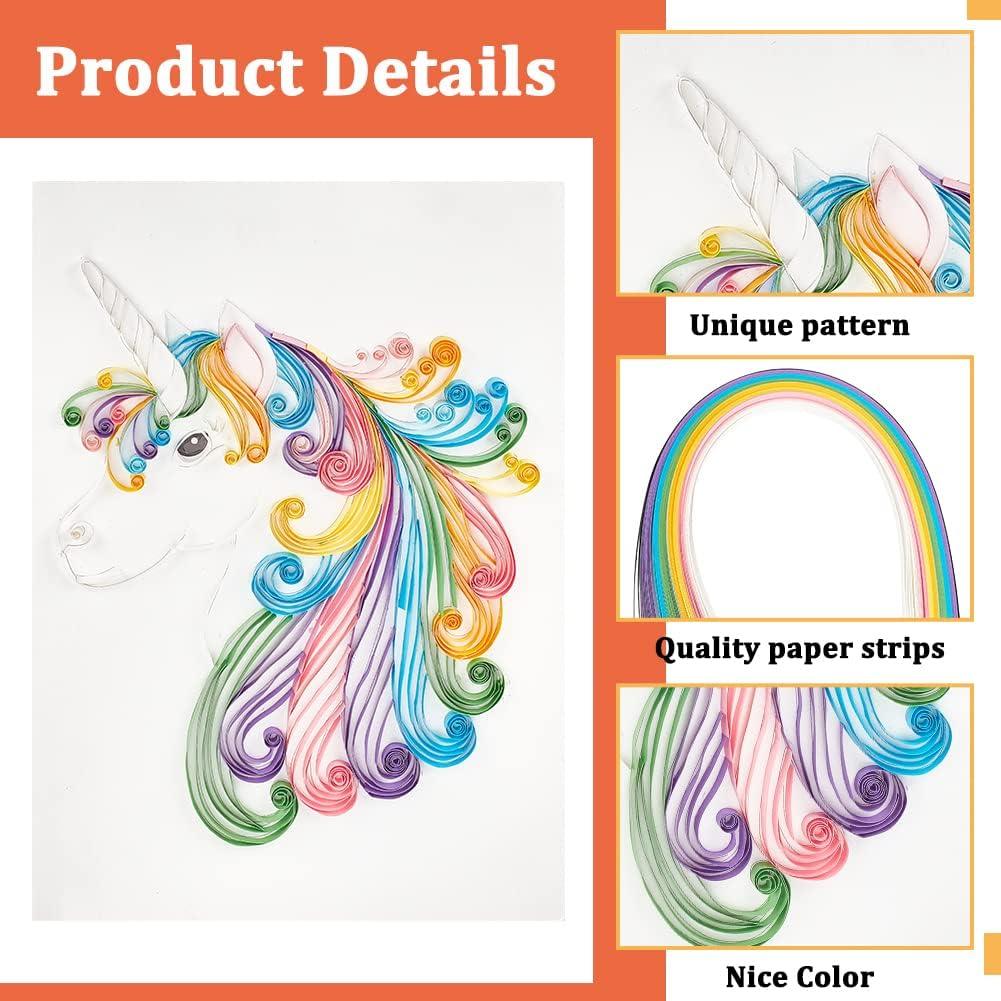Uniquilling Paper Quilling Kit For Adults - DIY Filigree Painting Kits Paper Quilling Tools 16 20in Smart Elephant Basic