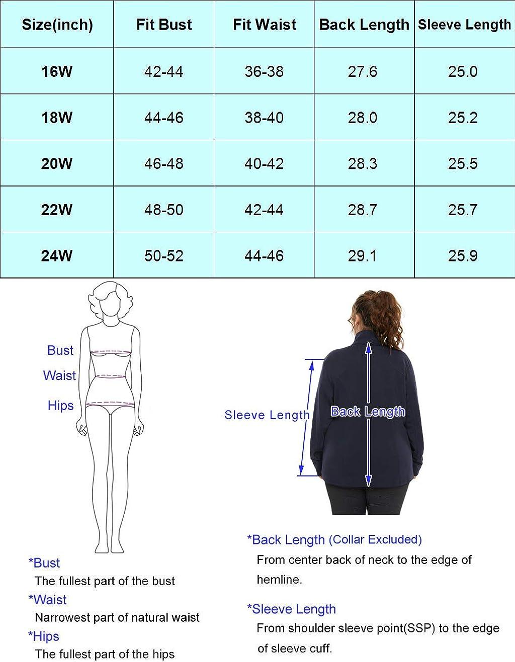 Hanna Nikole Plus Size Running Jackets for Women Full Zip with Thumb Holes  Black 22 Plus