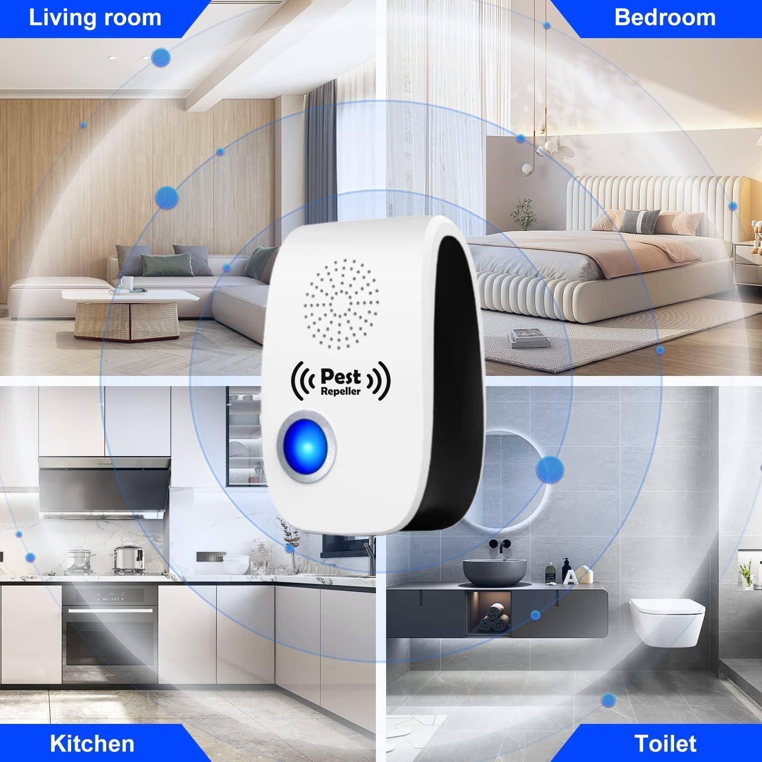 Ultrasonic Pest Repeller Noiseless Mouse Mosquito Bug Repellent