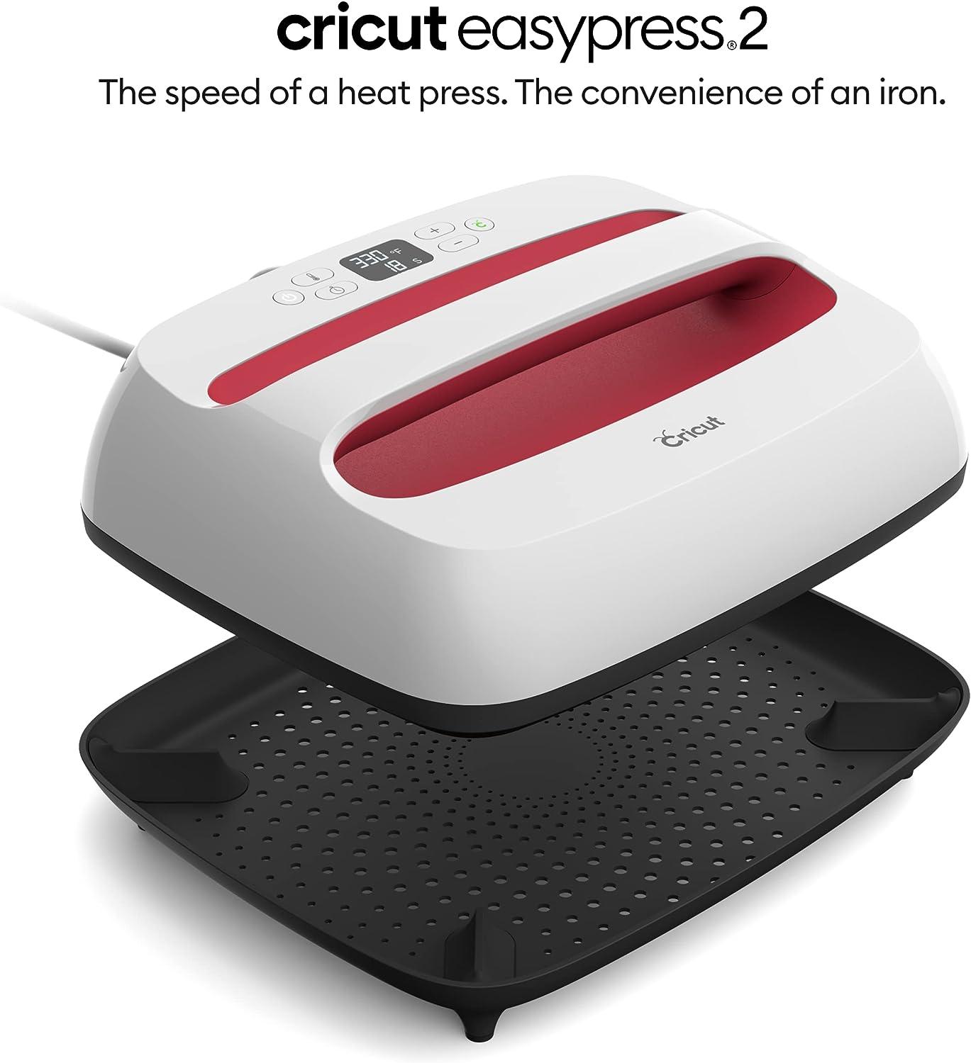 Cricut EasyPress 2 Heat Press Machine (9 in x 9 in) Ideal for T