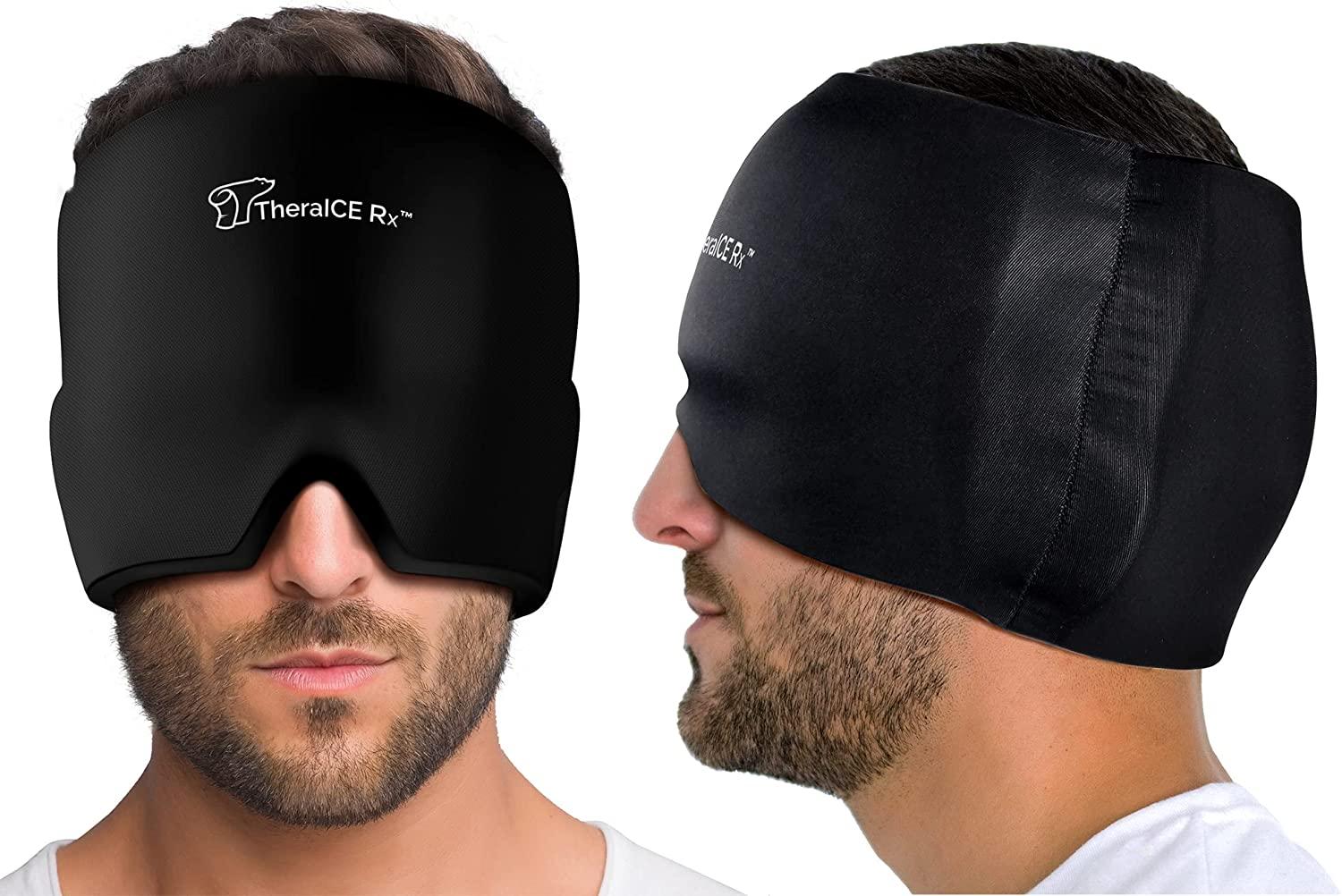 TheraICE Rx Form Fitting Gel Ice Headache Migraine Relief Hat