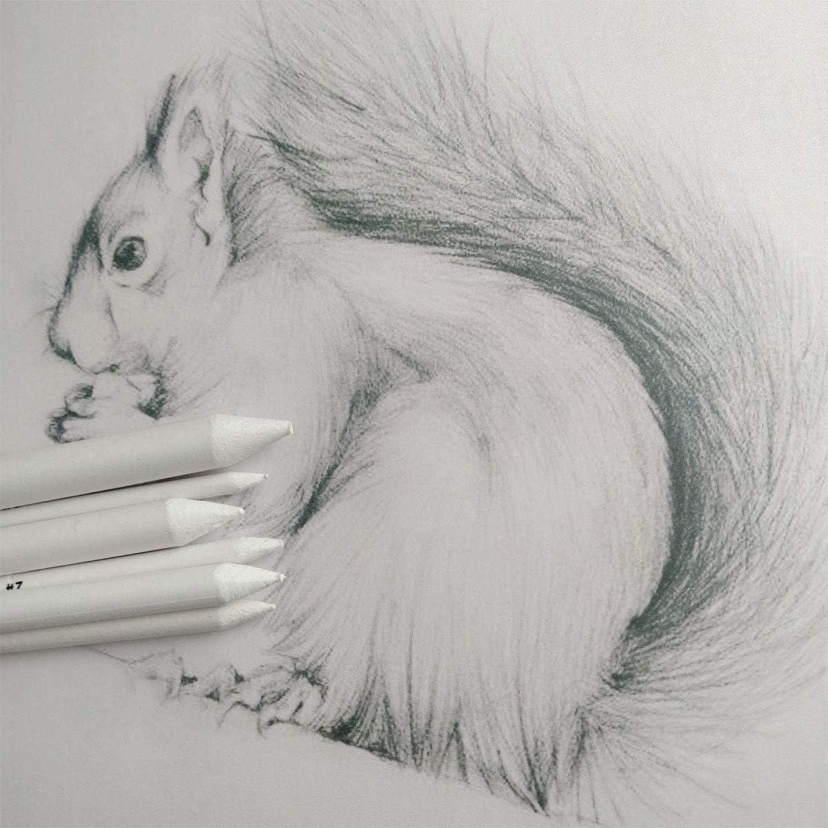 Set 13 Pièces Pour Dessin - Souches Et Tortillons Papier - Aiguiseur Papier De Verre - Fusain, Pastel