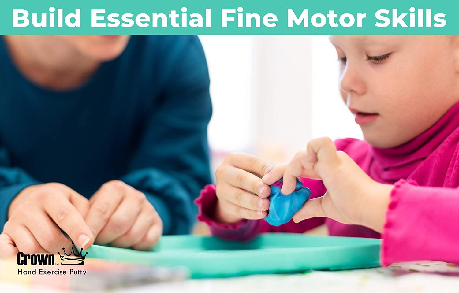 Crown Therapy Putty Hand Exercise Putty Set Made in USA (4 Pack, 3oz