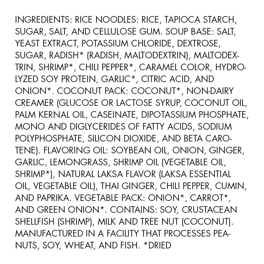 Snapdragon SingaporeStyle Laksa Curry Instant Noodle Bowls Coconut