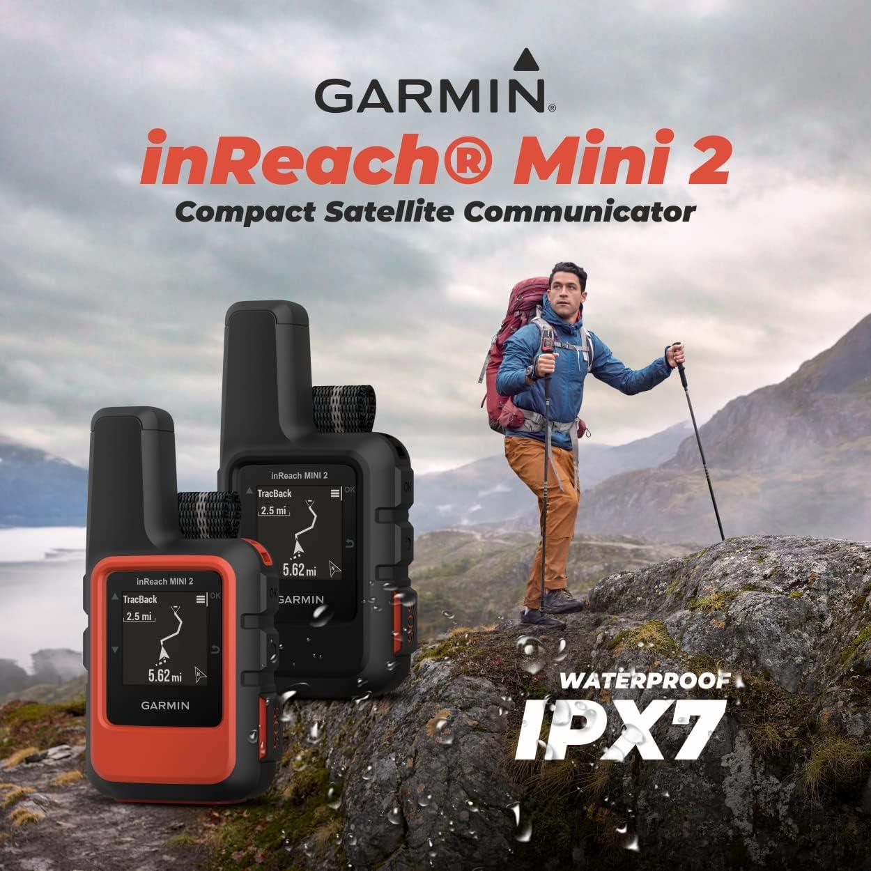 Garmin inReach Mini 2 Satellite Communicator (Flame Red) with