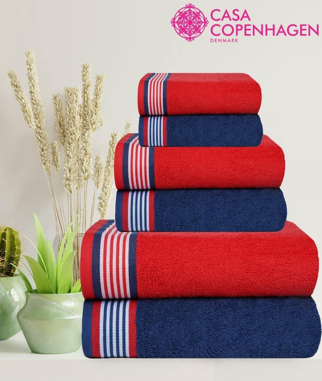 CASA COPENHAGEN Designed in Denmark 550 GSM 2 Large Bath Towels 2