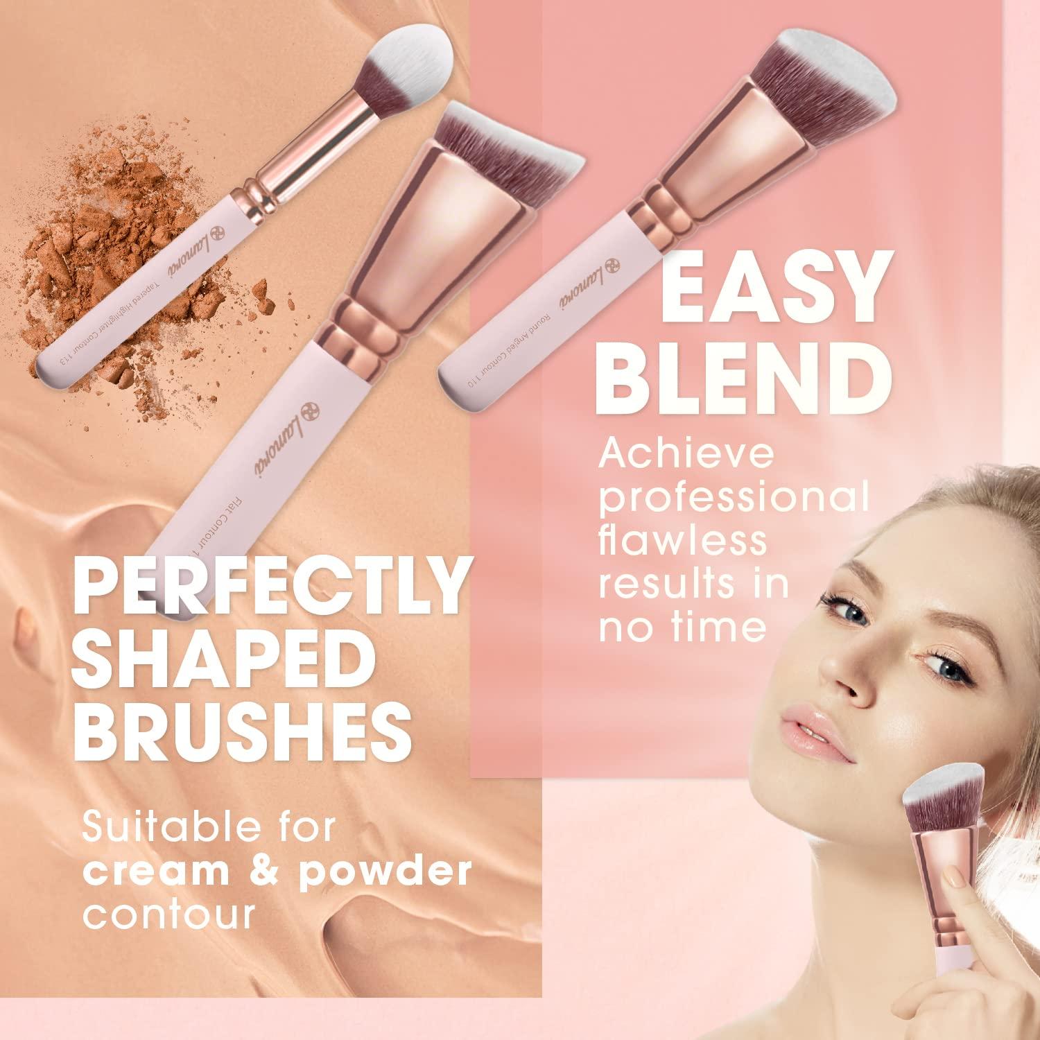Pro Face Contour Brush Set Synthetic Contouring Sculpting and
