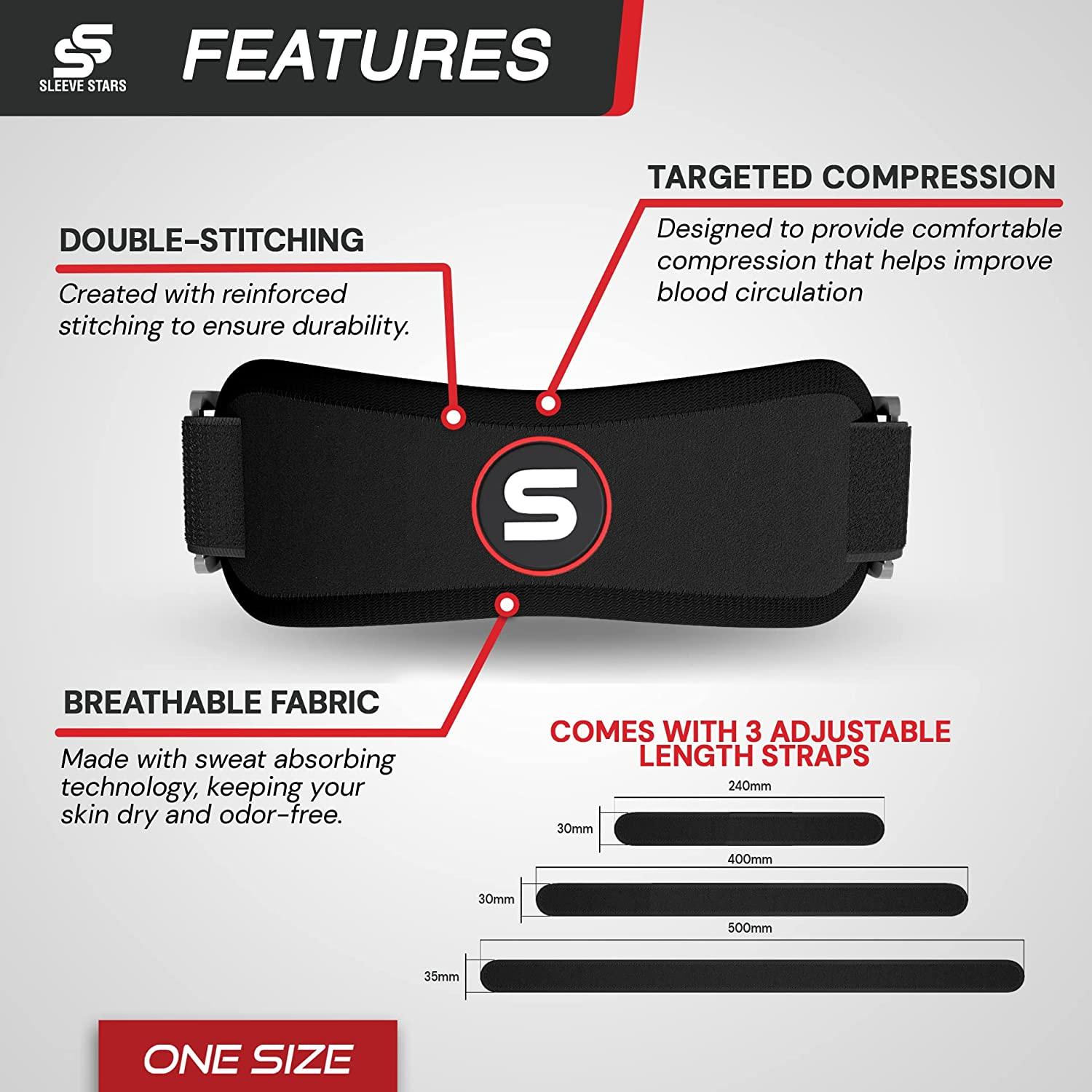 Sleeve Stars Patella Strap Knee Brace for Kids, Youth, Women & Men