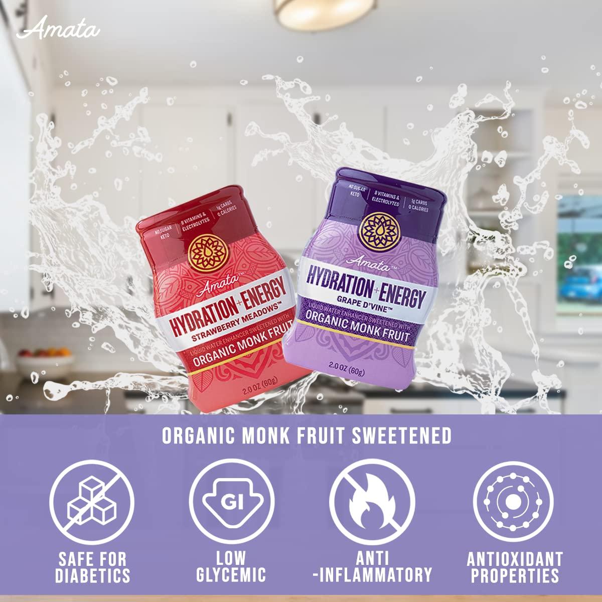 Amata Water Enhancer Water Flavoring Drops Perfect for Keto Low
