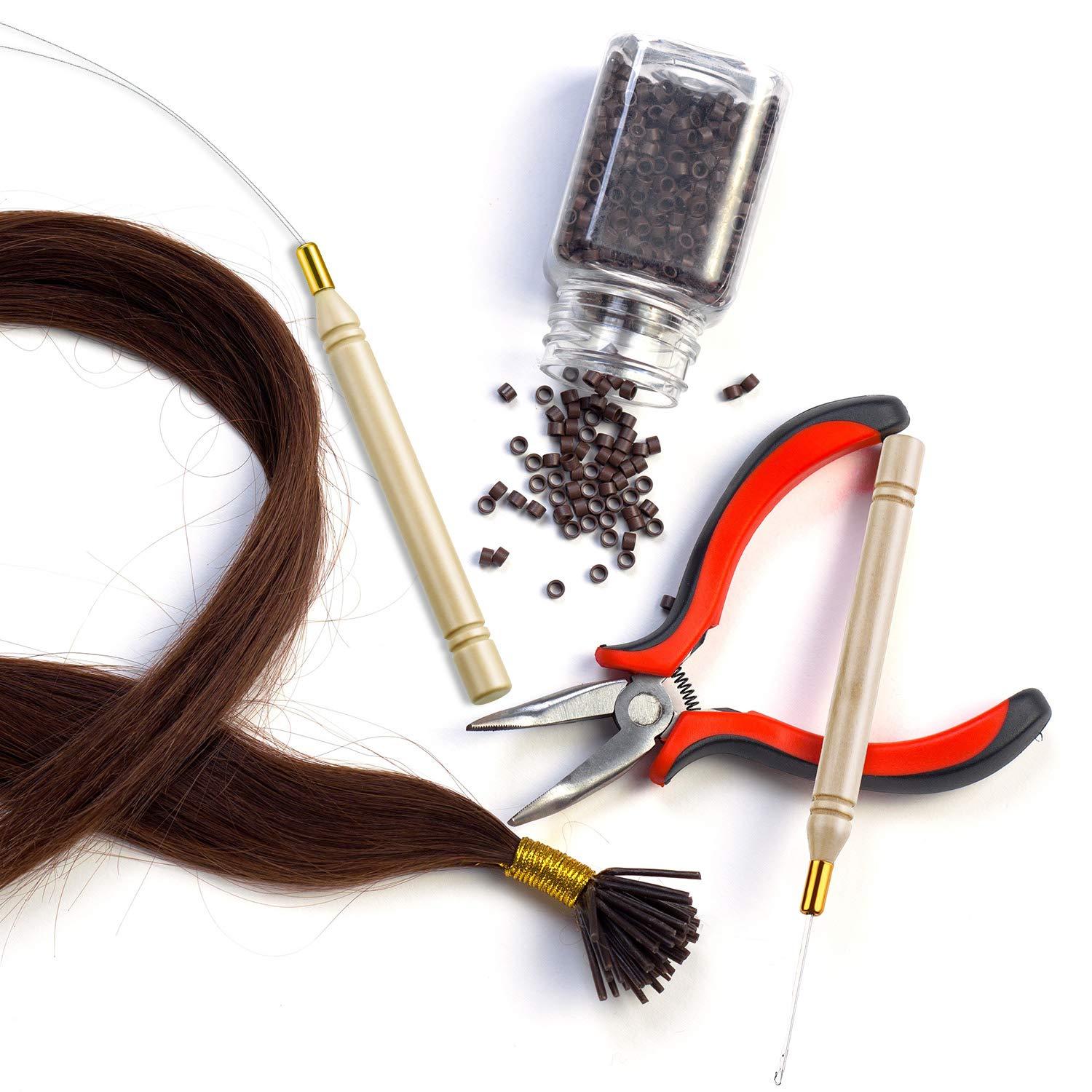 Bead Threader for Hair Extensions Hair Tools Needle Threader Hair