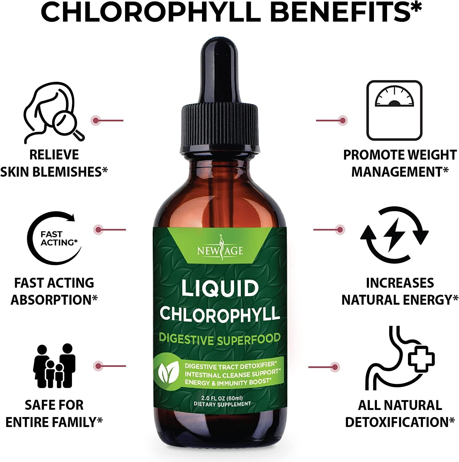 Chlorophyll Liquid Drops Natural Concentrate Energy Booster
