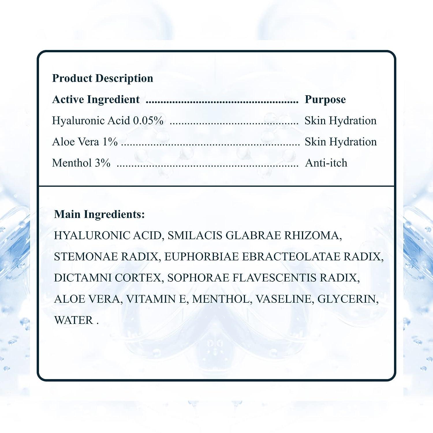 Sumifun Eczema Relief Hyaluronic Acid Moisturizer AntiItch Cream for