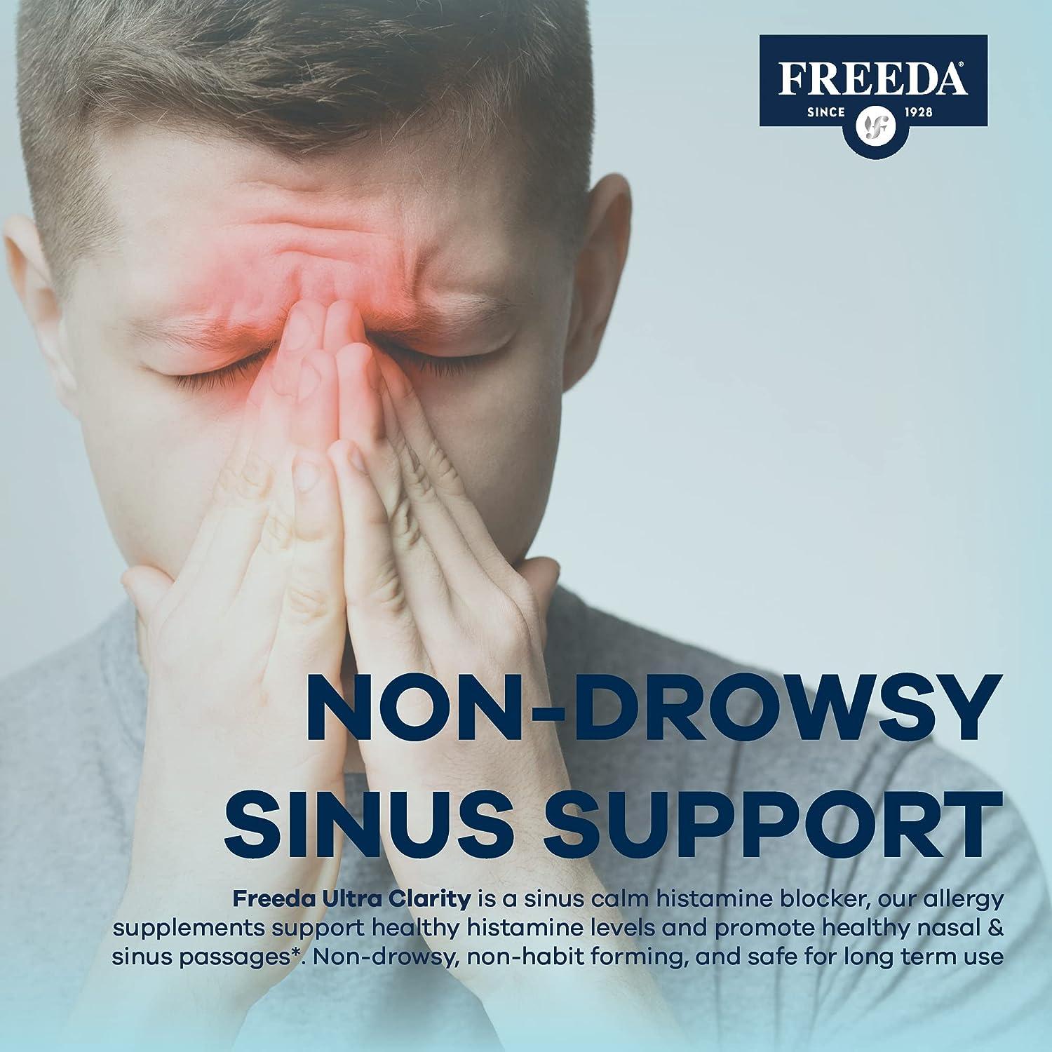 Freeda Natural Allergy Relief Quercetin Bromelain & Nettle Leaf