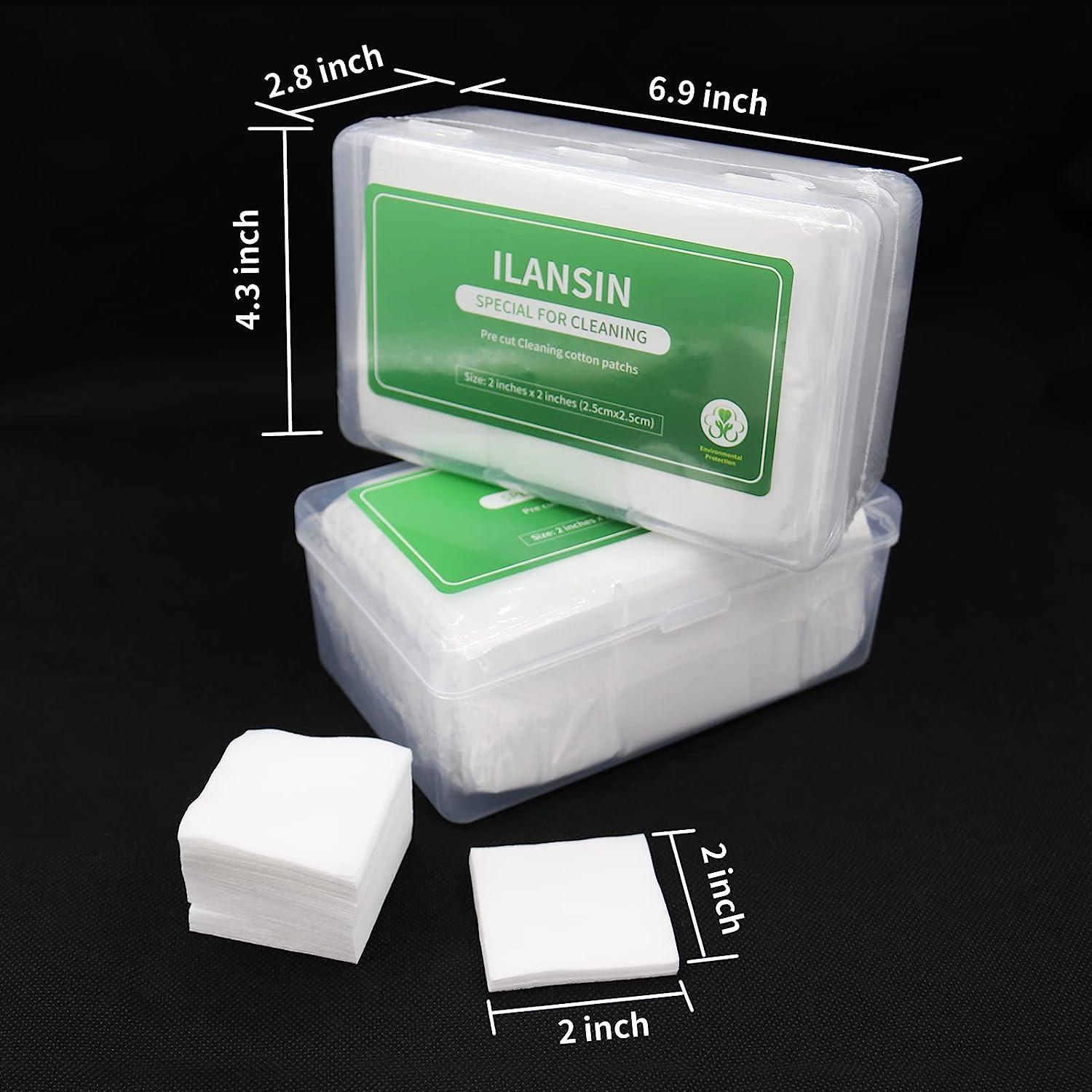 ILANSIN Two Boxes Gun Cleaning Patches Totaling 3000 Pieces,2"x2" Lint