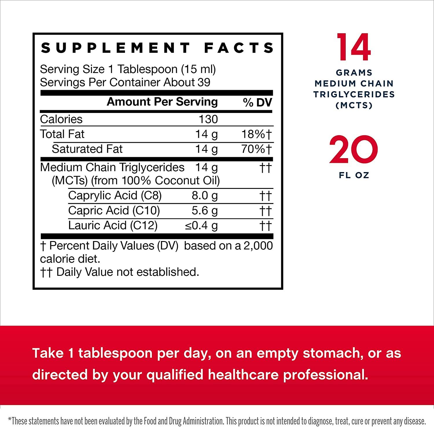 Jarrow Formulas MCT Oil 20 fl oz (591 ml)