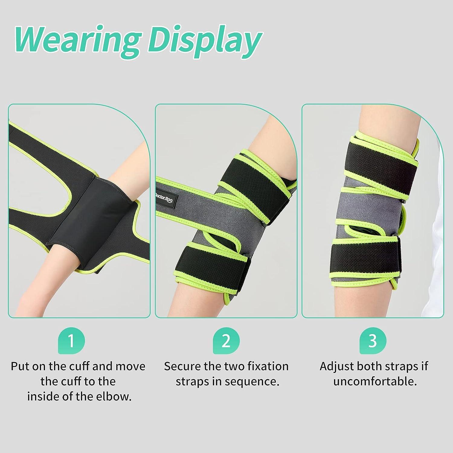 Elbow Brace, Adjustable Elbow Support with Dual-Spring Stabilizer