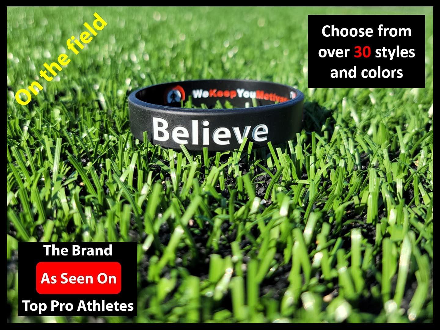 Motivational Wristbands Worn by Pro Athletes Silicone Rubber Inspirational Bracelets Focus