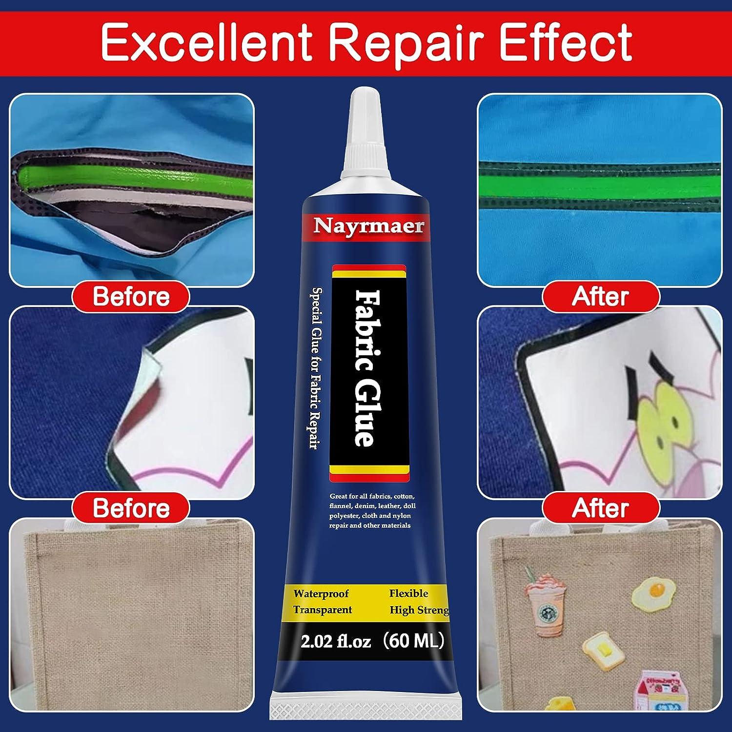 3Pcs Fabric Glue Permanent, 60 ML Washable Clear ... - SHEIN A