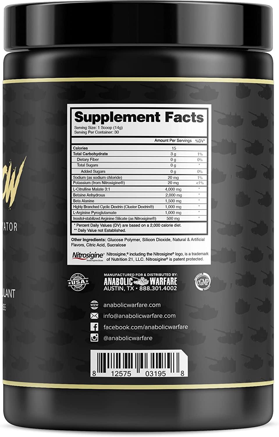 PumpNGrow Muscle Pump and Nitric Oxide Boosting Supplement Caffeine