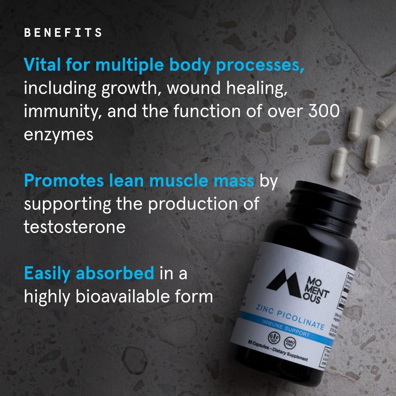 Momentous Huberman Stack Zinc Picolinate 60 Servings
