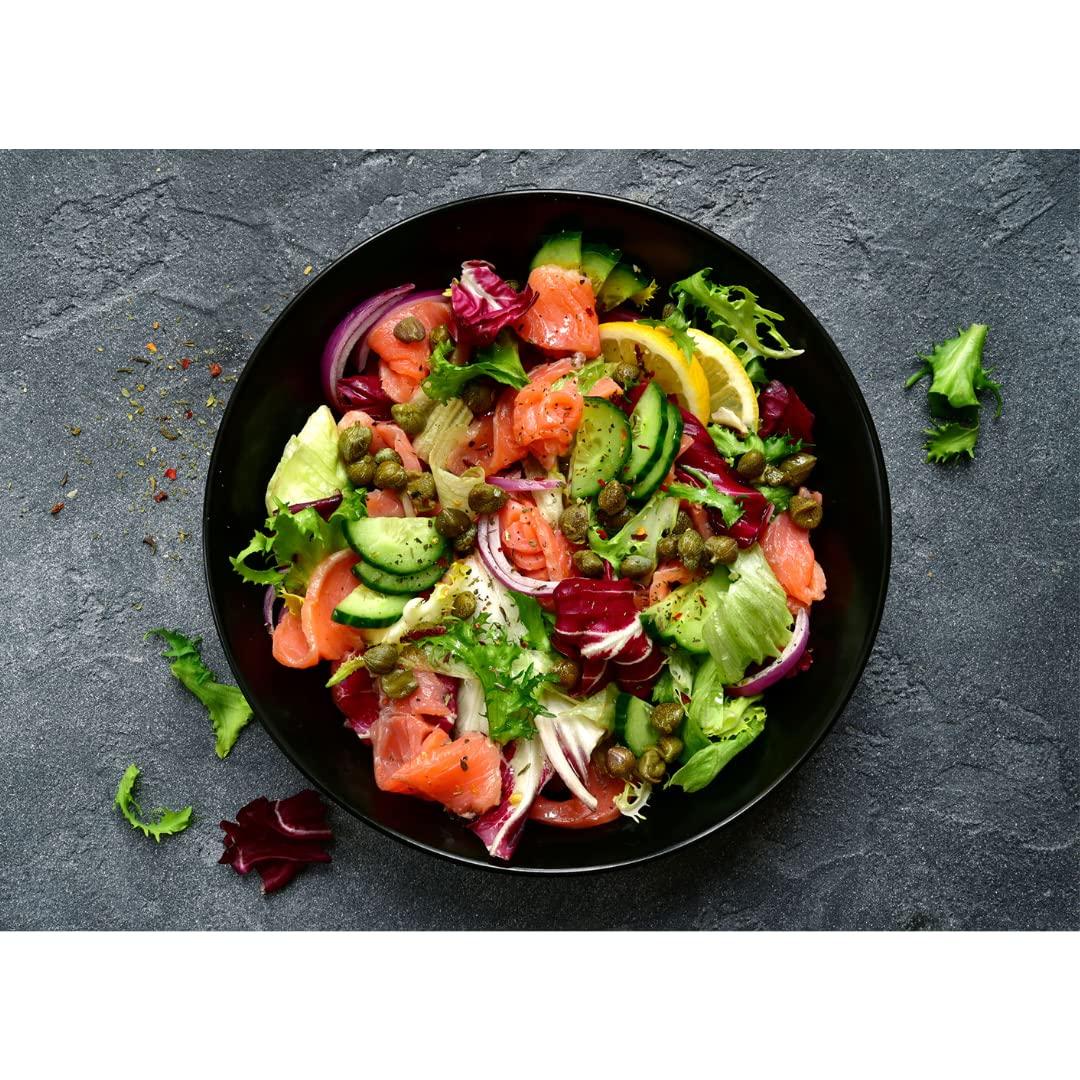 Alma Gourmet Sicilian Capers in Sea Salt Imported from Italy 1.1 Pound