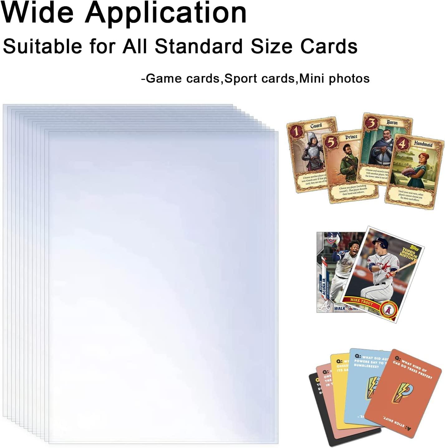 100 Pcs Soft Trading Card Sleeves - Top Loading for Standard 2.5 X 3.5 Cards - Ultra-Clear Protector for Game & Baseball Cards | Buy Now with Express International Delivery | GoSupps.com 100 Pcs Soft Trading Card Sleeves - Top Loading for Standard 2.5 X 3.5 Cards - Ultra-Clear Protector for Game & Baseball Cards | Buy Now with Express International Delivery | GoSupps.com